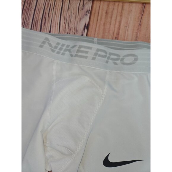 Nike Pro Men's White Dri-FIT Tight Fit Compression Pants Large - Picture 7 of 10